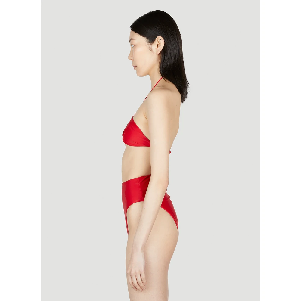 Ziah V-hals Halter Bikini Top Red Dames