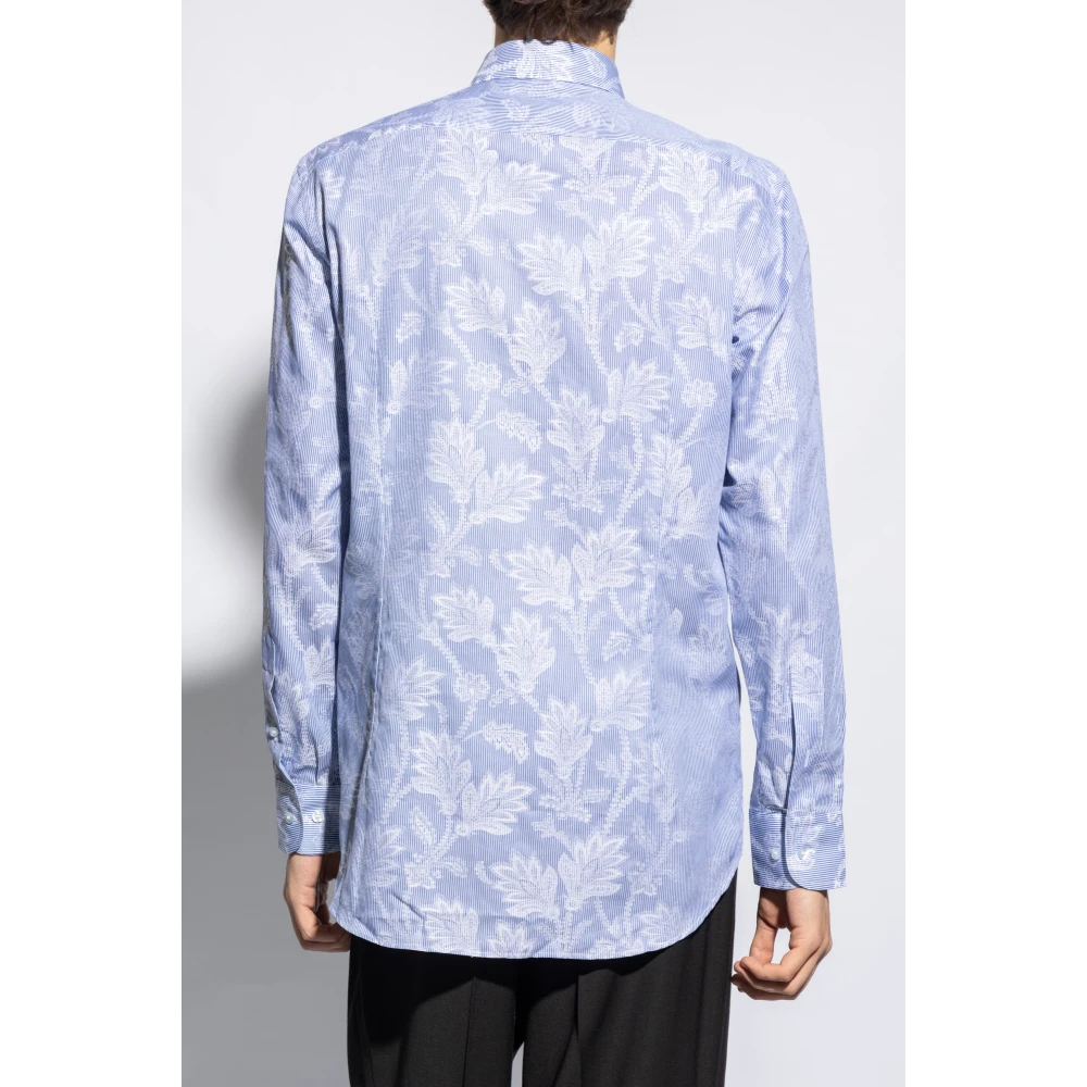 ETRO Katoenen overhemd Blue Heren