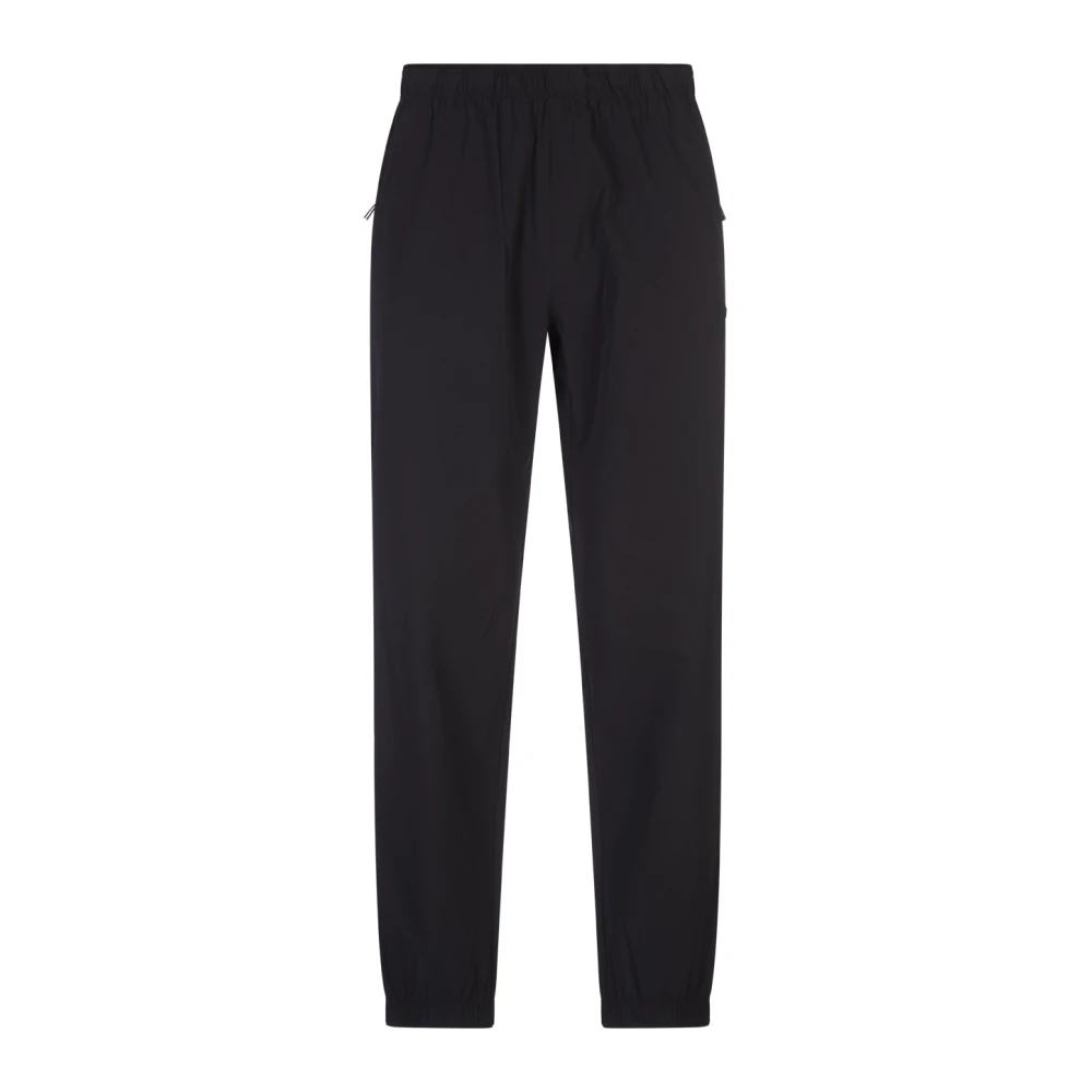 Moncler Zwarte Technische Nylon Joggers Black Heren
