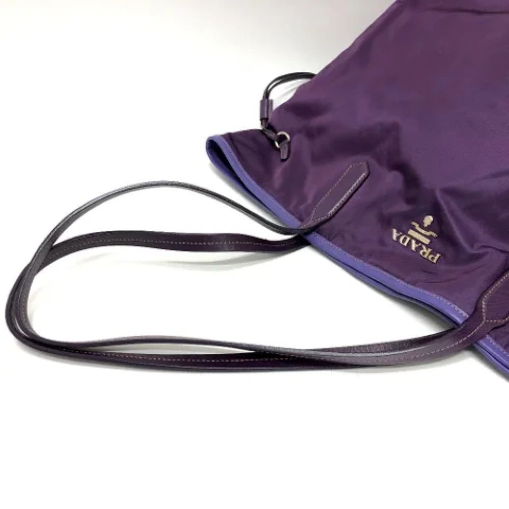 Prada Vintage Pre-owned Fabric prada-bags Purple Dames