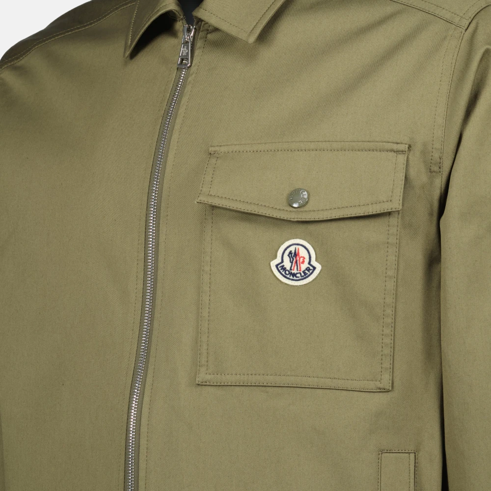 Moncler Olijfgroene Overhemdjasje Lente-Zomer 2025 Green Heren