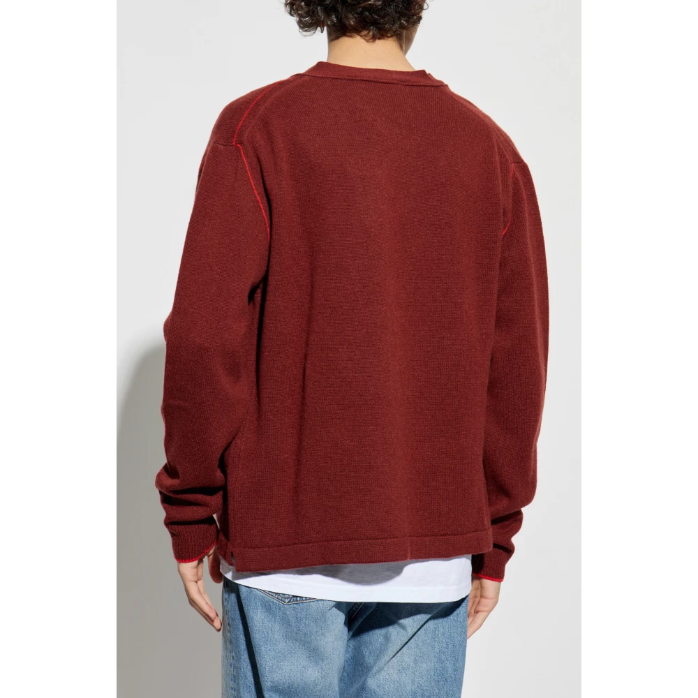 Vivienne Westwood Cardigan met Cashmere Mix Red Heren