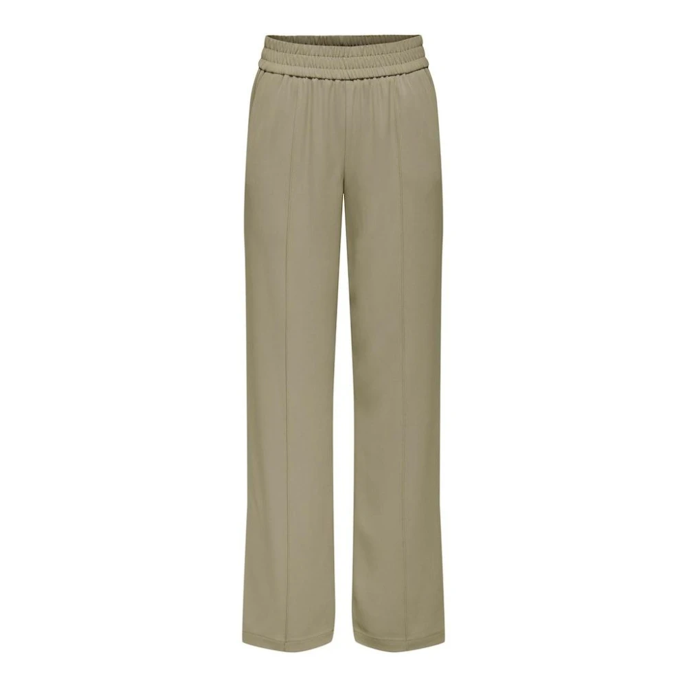 Only Wide Trousers Beige Dames