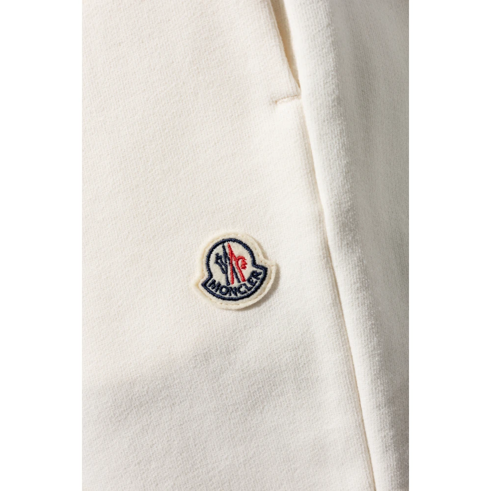 Moncler Sweatpants met logo Beige Heren