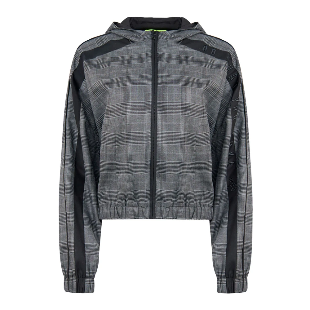 Twinset Gray Training Jackets, Female, S, Actitude Jacket