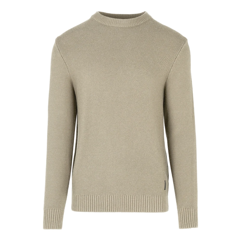Bomboogie Uomo Beige - Maglione Girocollo In Maglia A Coste - Knitwear - M