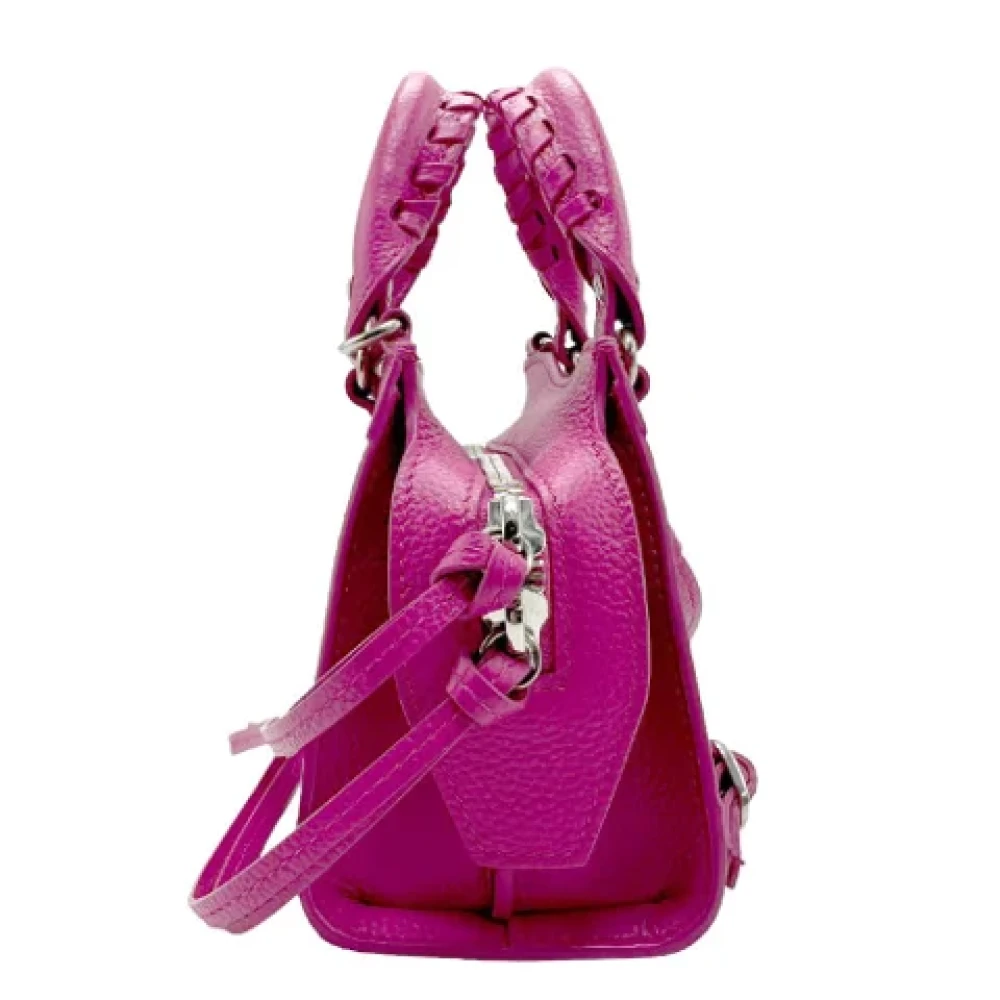 Balenciaga Vintage Pre-owned Leather handbags Pink Dames