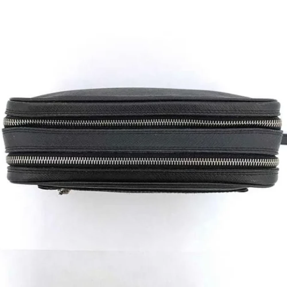 Louis Vuitton Vintage Pre-owned Leather clutches Black Heren