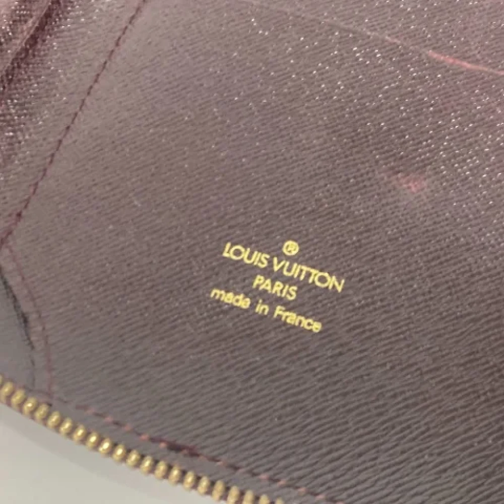 Louis Vuitton Vintage Pre-owned Leather wallets Red Dames