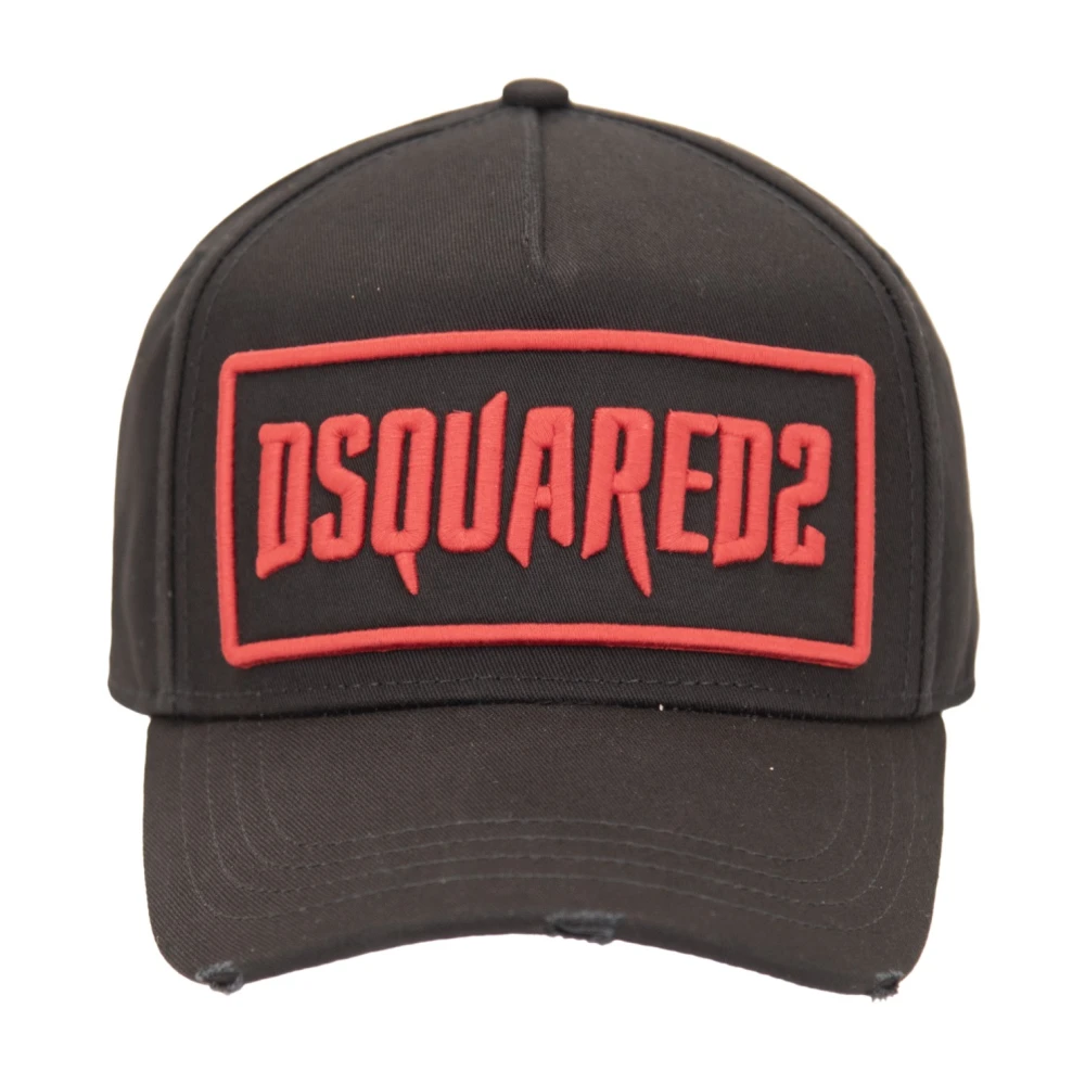 Dsquared2 Unisex Black Logo Baseball Cap - Hats & Caps - One Size - Accessories