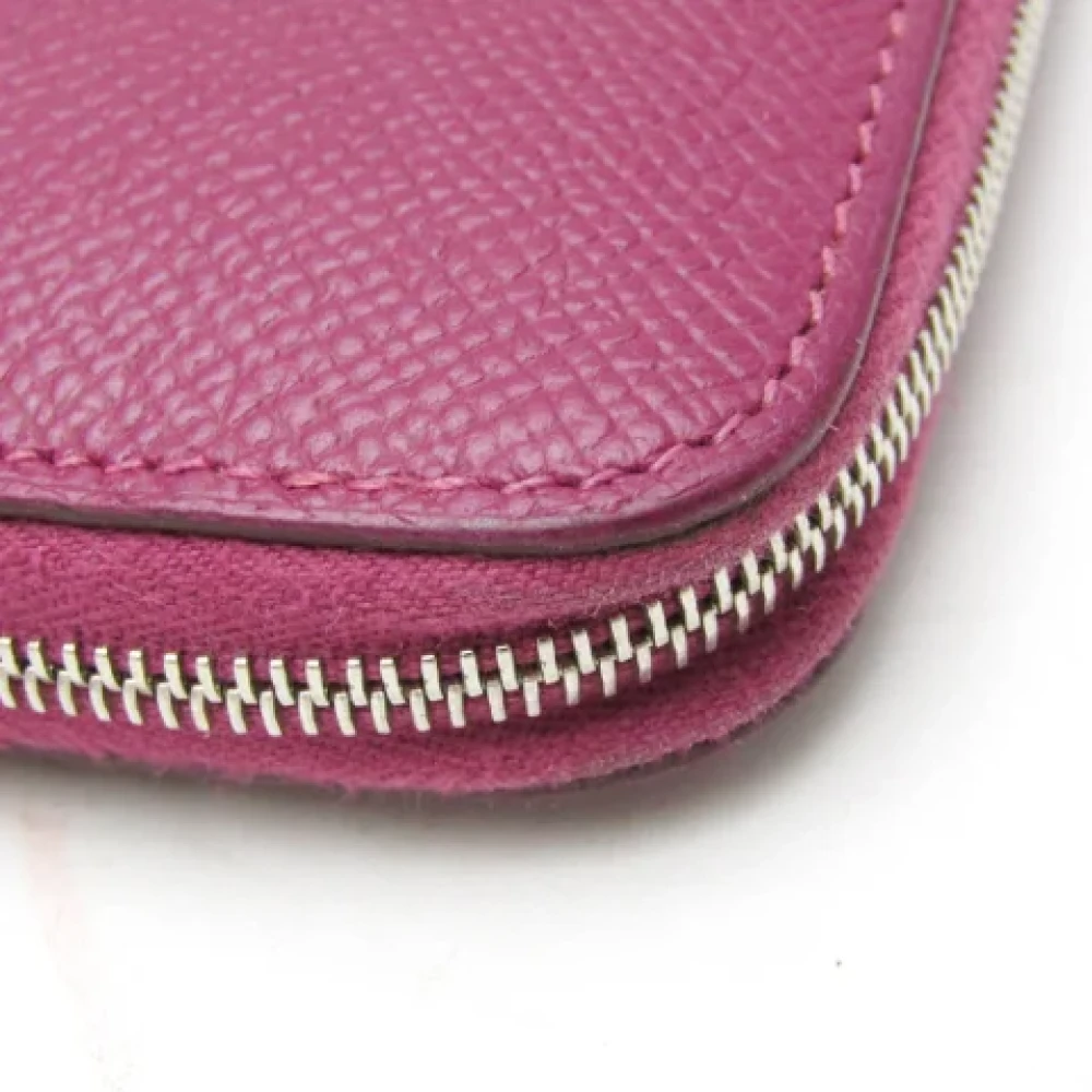 Hermès Vintage Pre-owned Leather wallets Purple Dames