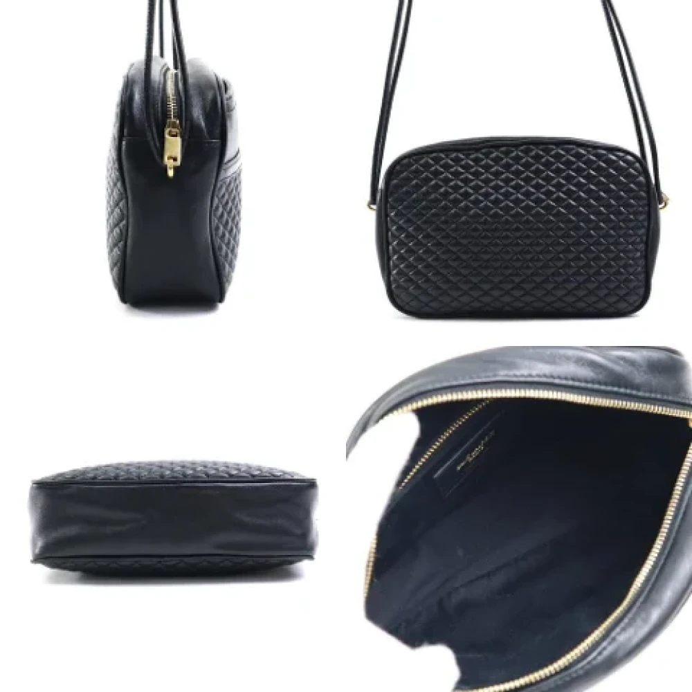 Yves Saint Laurent Vintage Pre-owned Leather shoulder-bags Black Dames