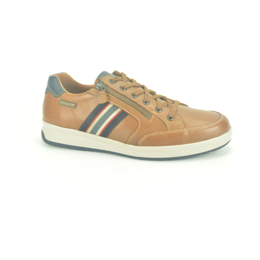 Mephisto Stijlvolle Cognac Slip-On Schoenen Heren Schoenen Bruin