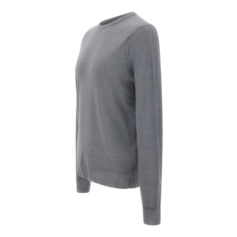 Filippo De Laurentiis Grijze Wollen Trui Colors Collection Gray Heren