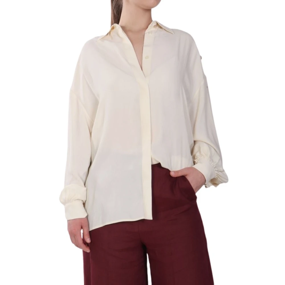 Liu Jo Damen Beige Blusen & Hemden, Sgröße: