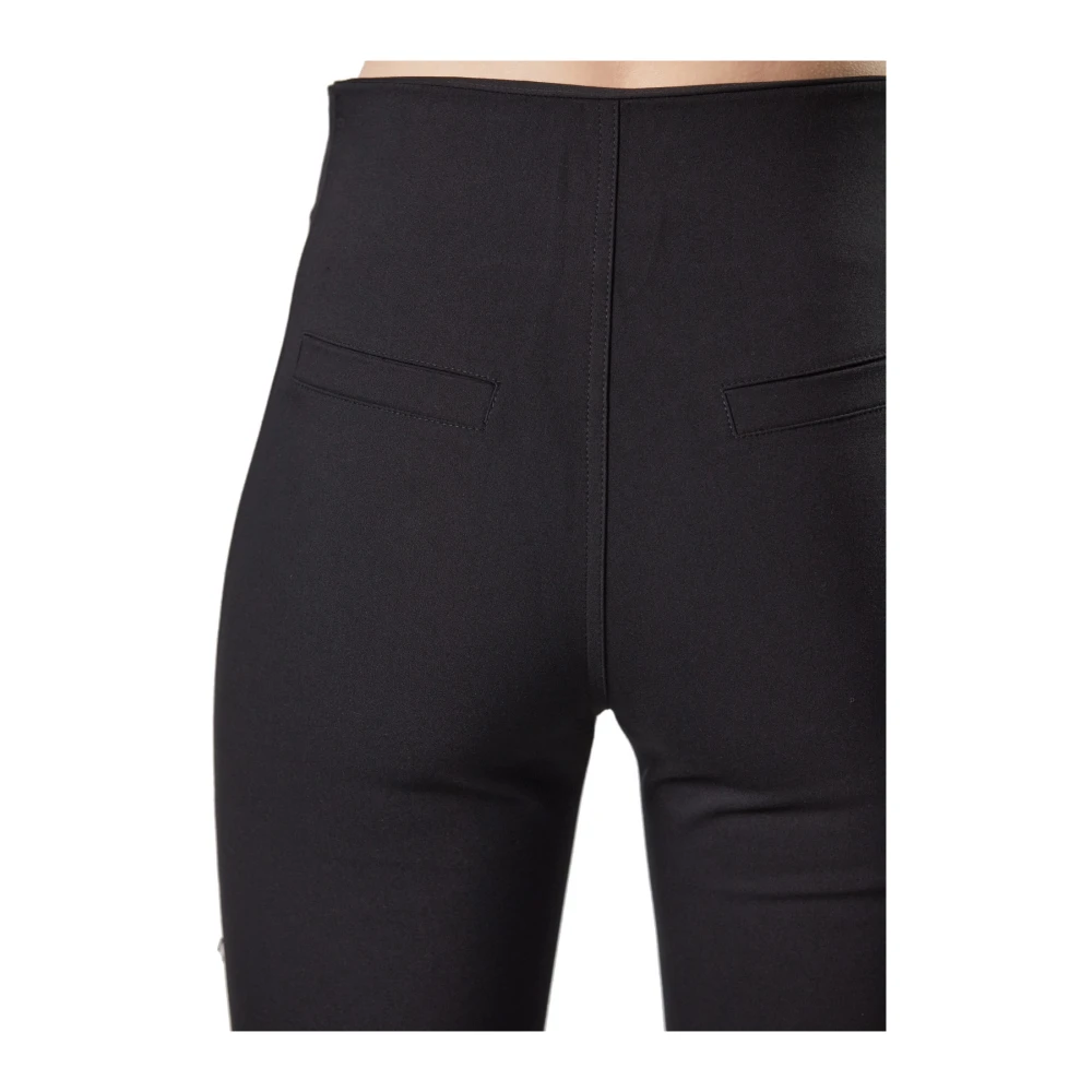Thom Krom Slimme broek met hoge taille Black Dames