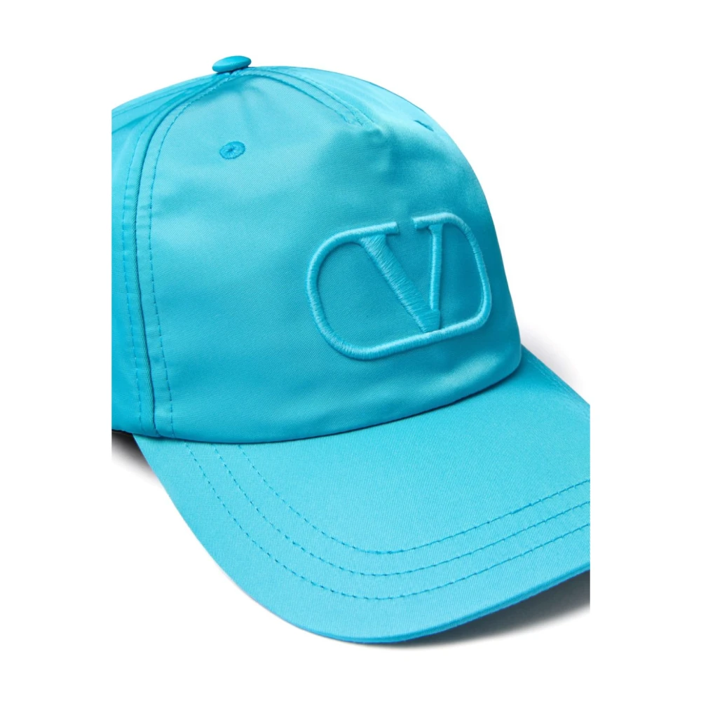 Valentino Garavani Heldere Blauwe VLogo Handtekening Hoed Blue Heren