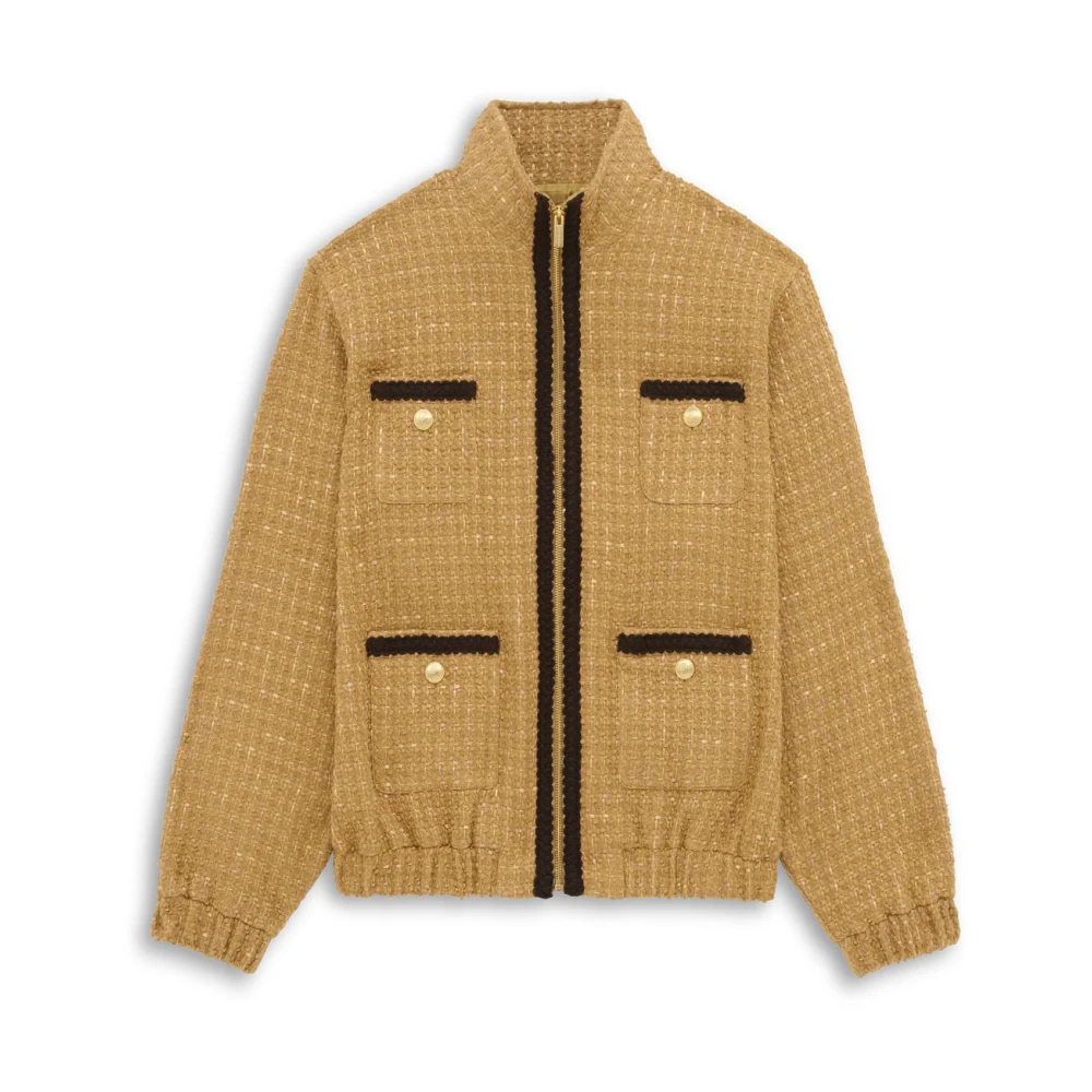 Drole de Monsieur Tweed Track Jacket Beige, Herr