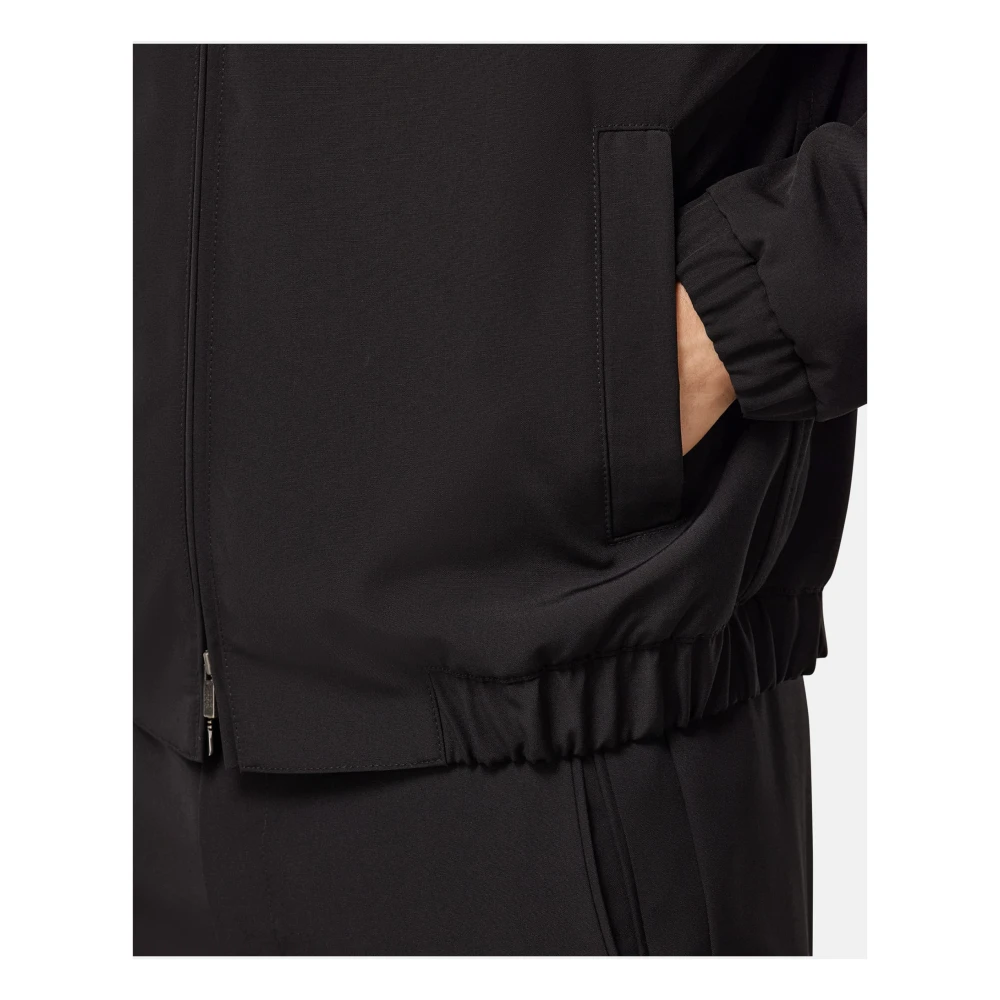 Boggi Milano B Travel Puur Reiswol Bomberjack Black Heren