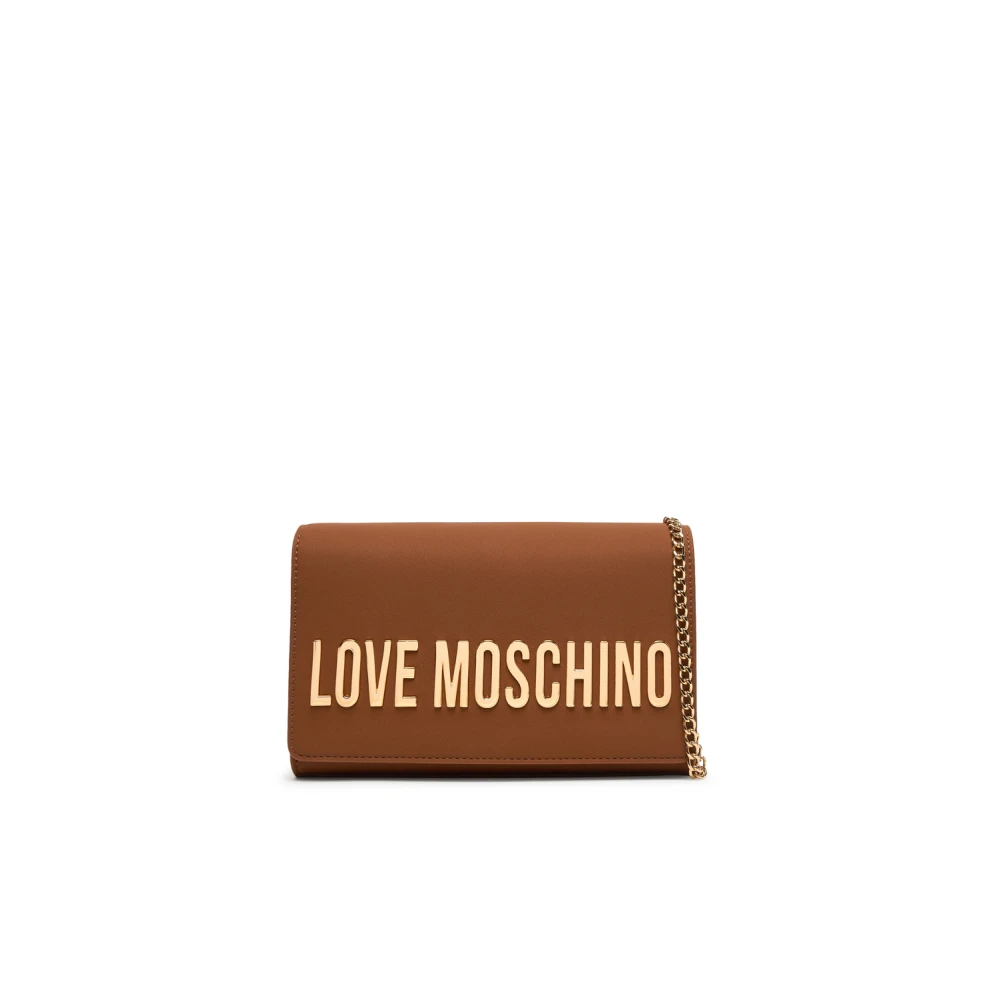 Love Moschino Women's Brown Pochette Pu Grs Lettering