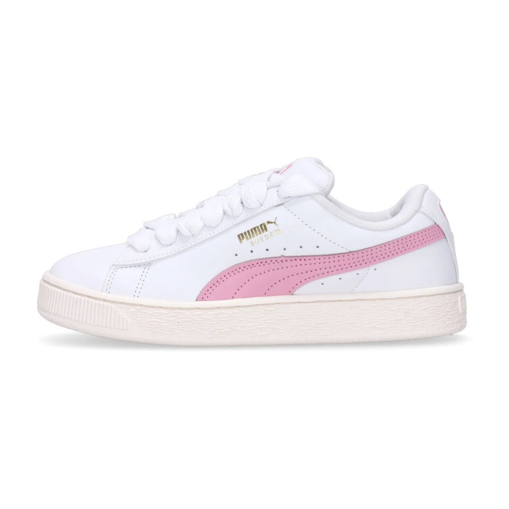 Puma Women's White Suede Low Shoe /Pink Lilac - Sneakers - 6 Uk - Shoes