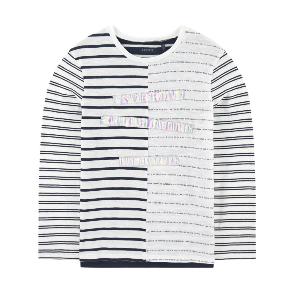 Ikks Boys White Kids Short Sleeve T-Shirts, 10 Y, Striped Sailor Long Sleeve T-Shirt