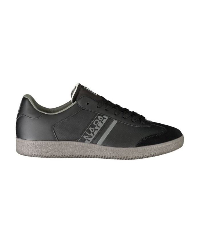 sneaker-en-polyester-noir-avec-details-contrastes