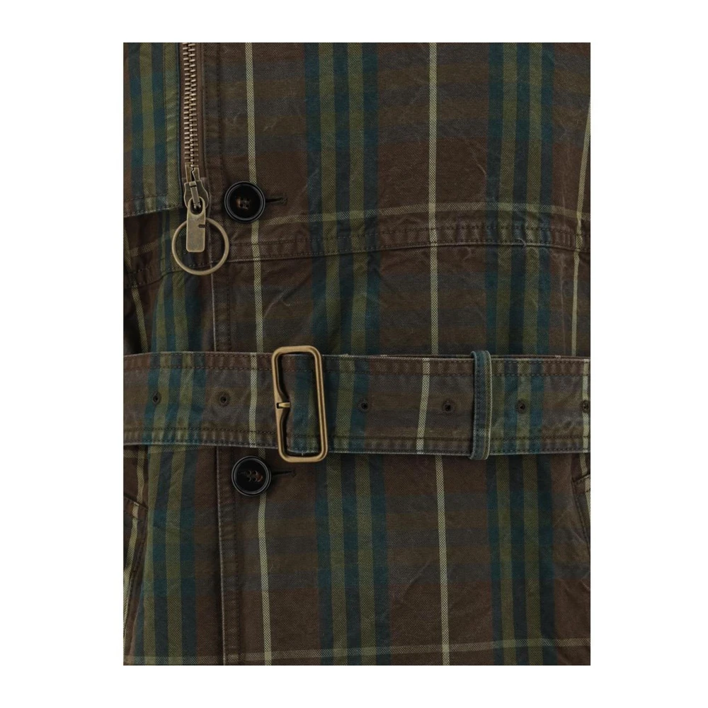Burberry Klassieke Katoenen Trenchjas Green Heren
