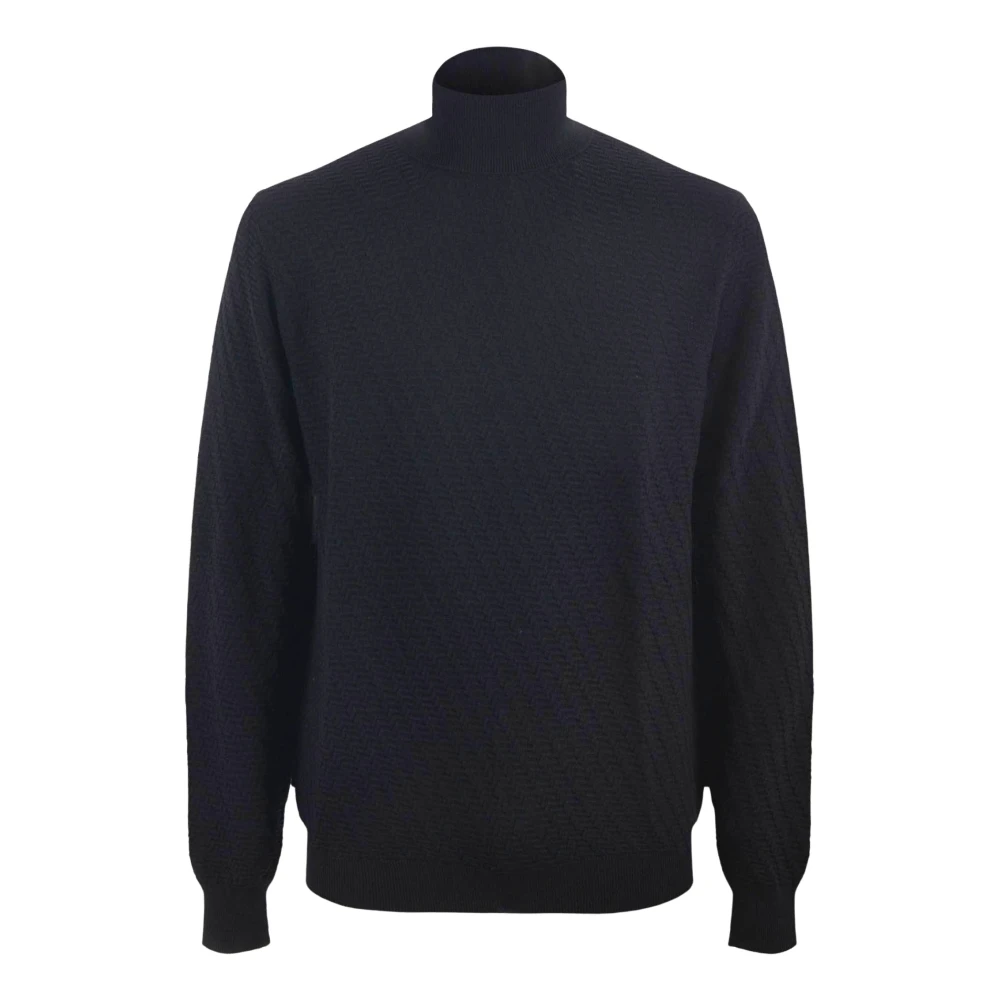 Paolo Pecora Men's Black Maglia Lupetto - Turtlenecks - Xl - Knitwear