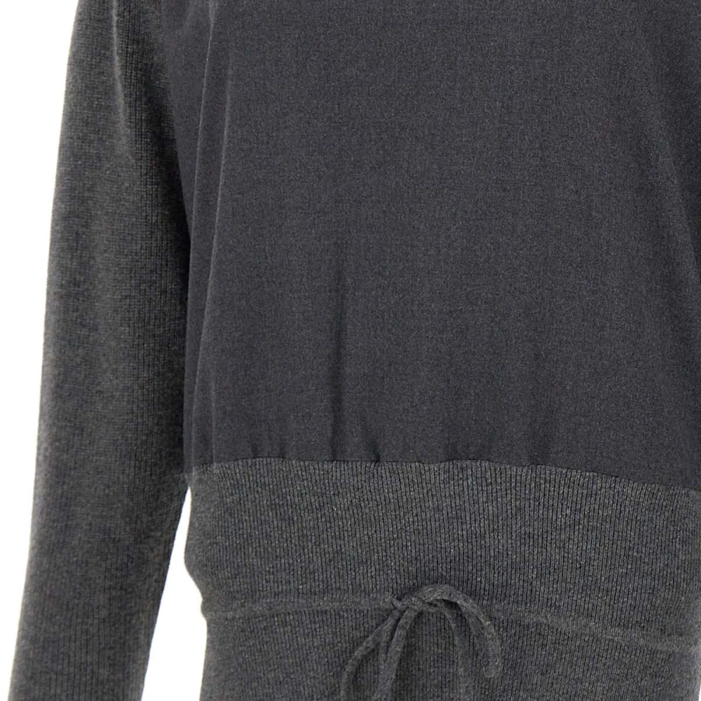 Fabiana Filippi Luxe Wol Zijde Kasjmier Trui Gray Dames