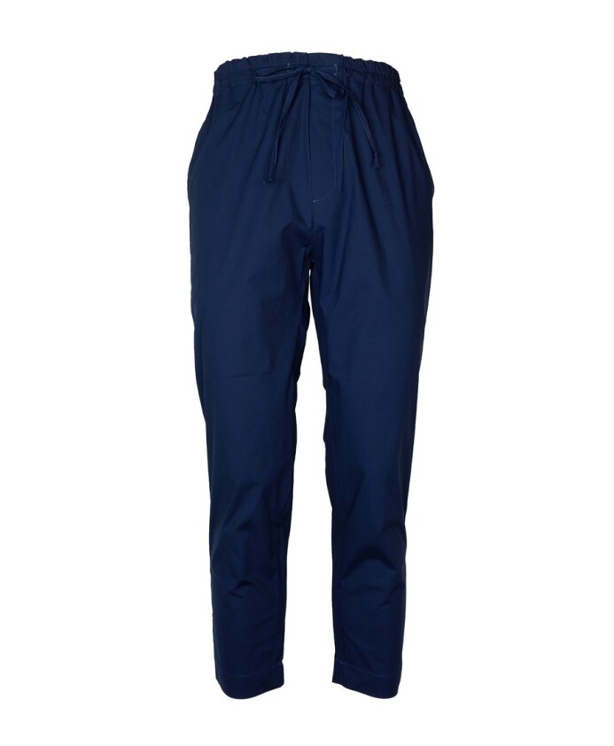 pantalon-en-coton-bleu-a-cordon