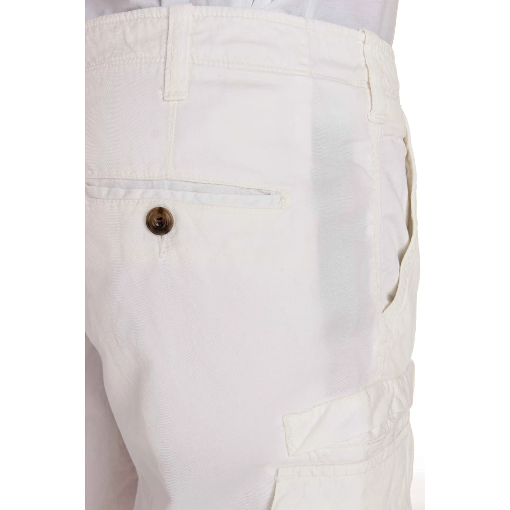 Myths Witte Linnen Bermuda Shorts Comfort White Heren