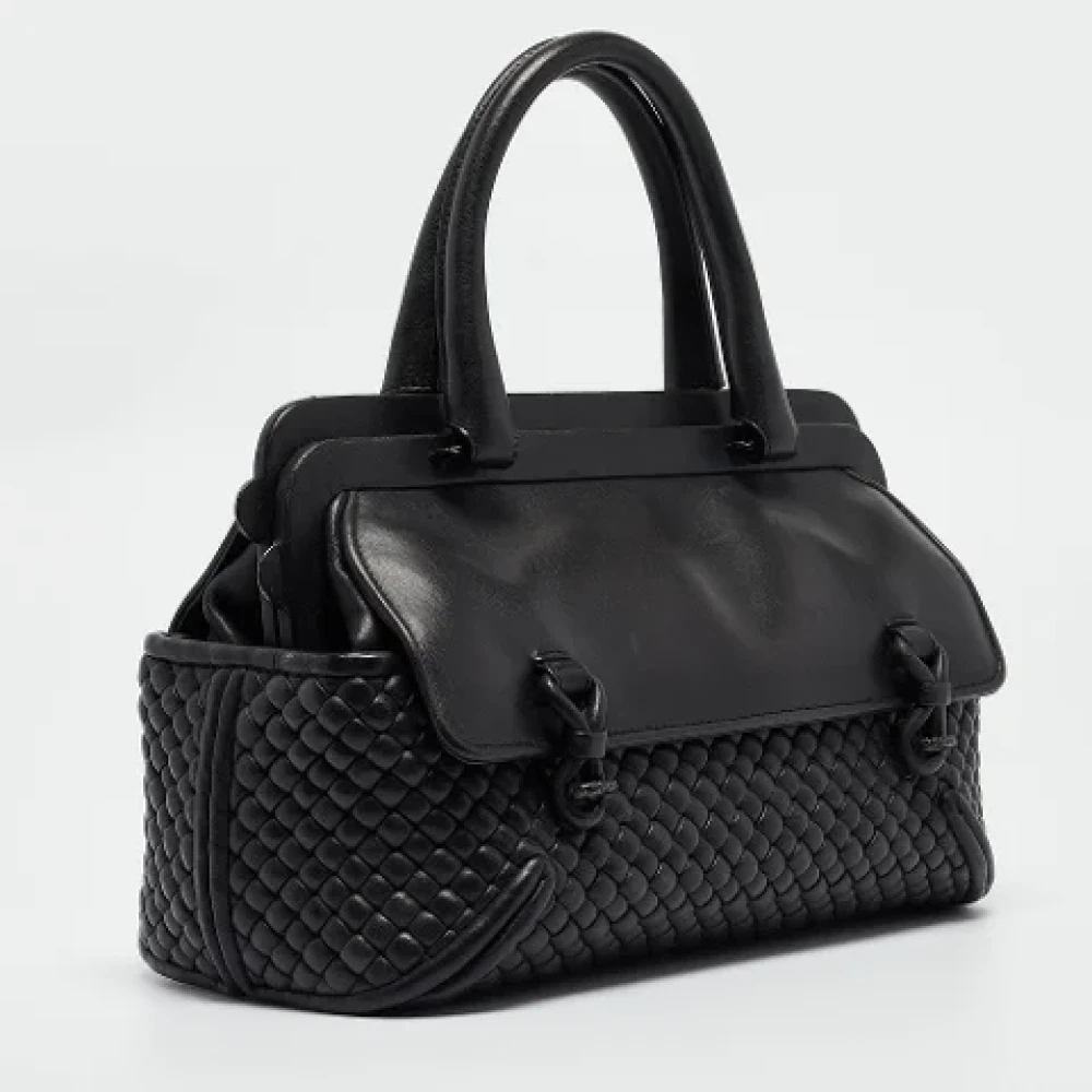 Bottega Veneta Vintage Pre-owned Leather handbags Black Dames
