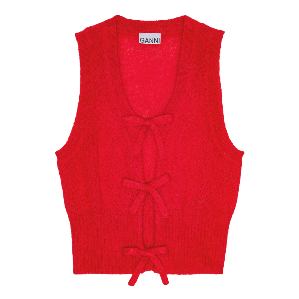Ganni Stijlvolle Gebreide Kleding voor Vrouwen Red Dames