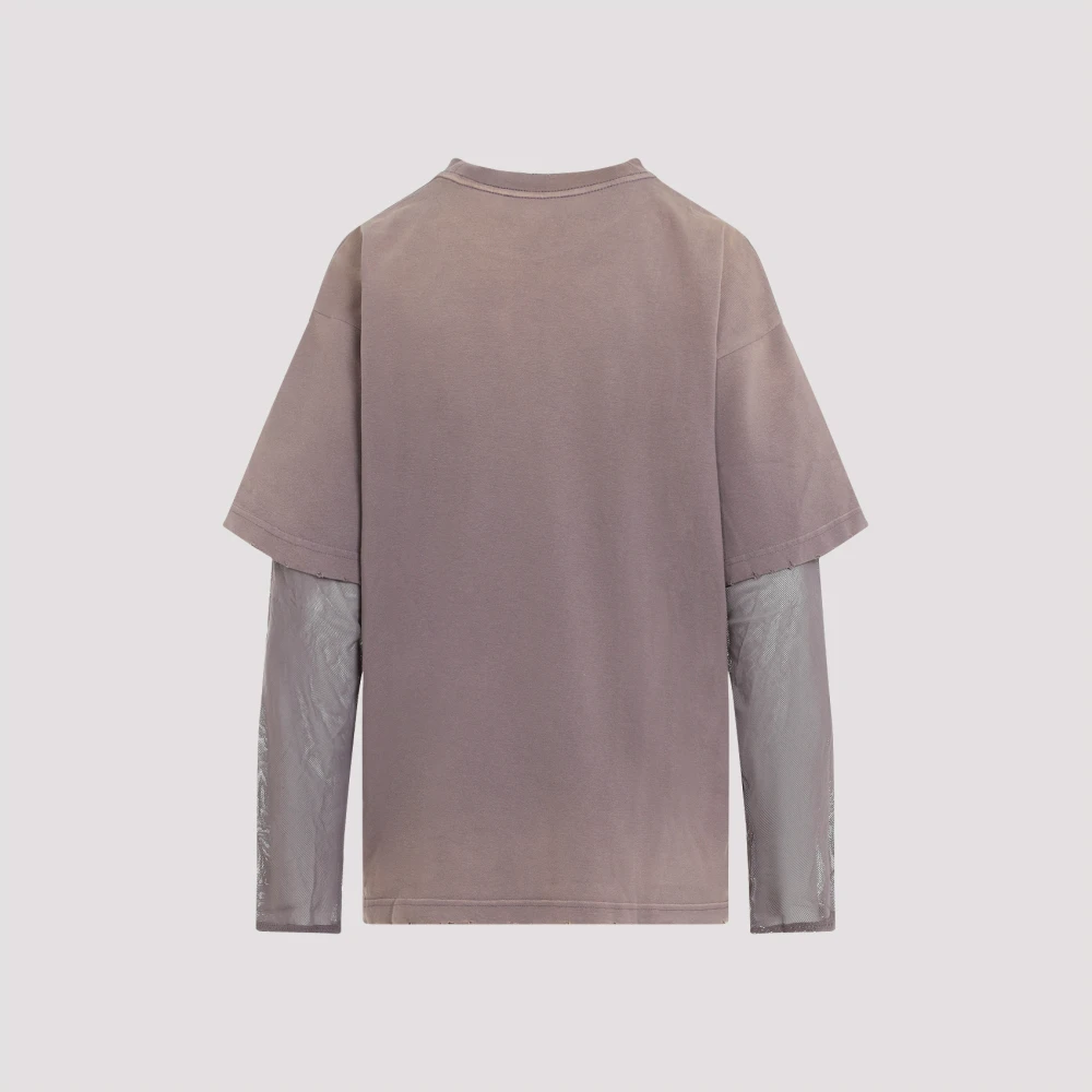 Acne Studios Donker Mauve T-shirt Purple Dames