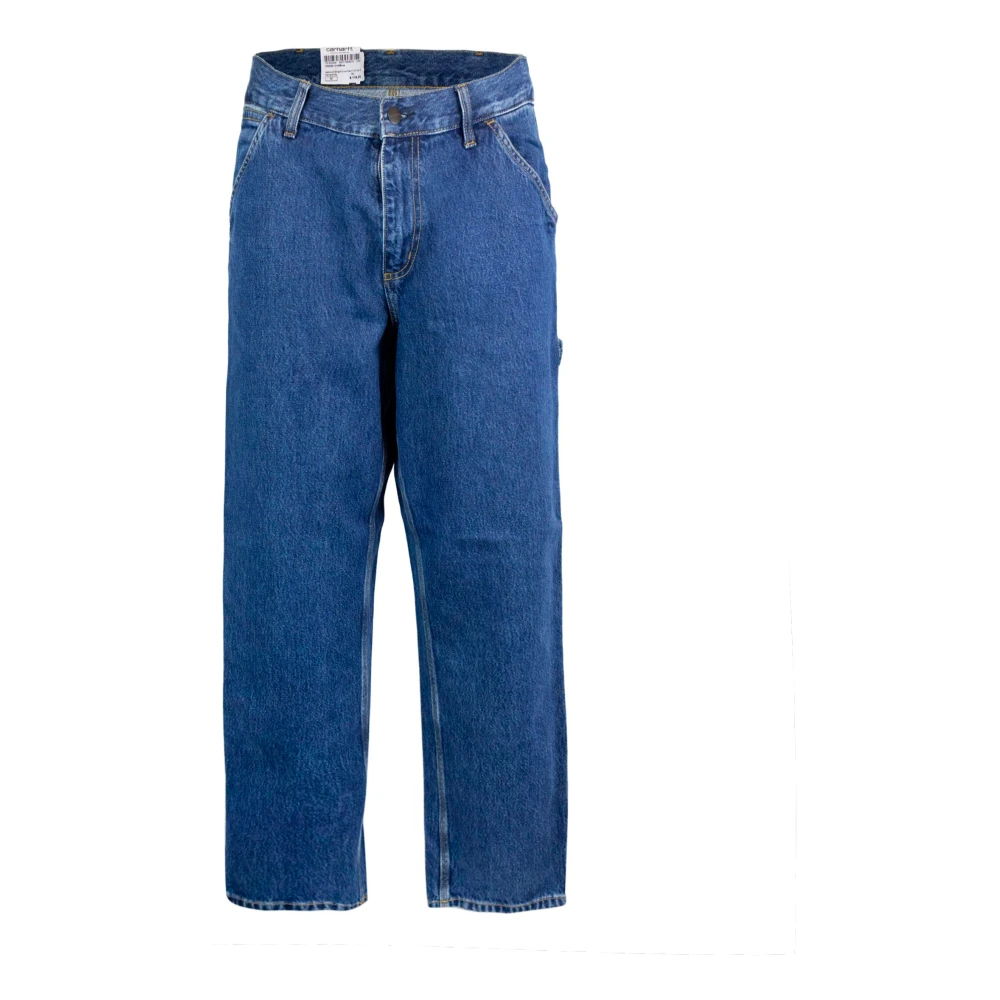 Carhartt Wip Men's Blue Workwear Inspired Denim Jeans - Straight Fit Jeans - W28 - Jeans