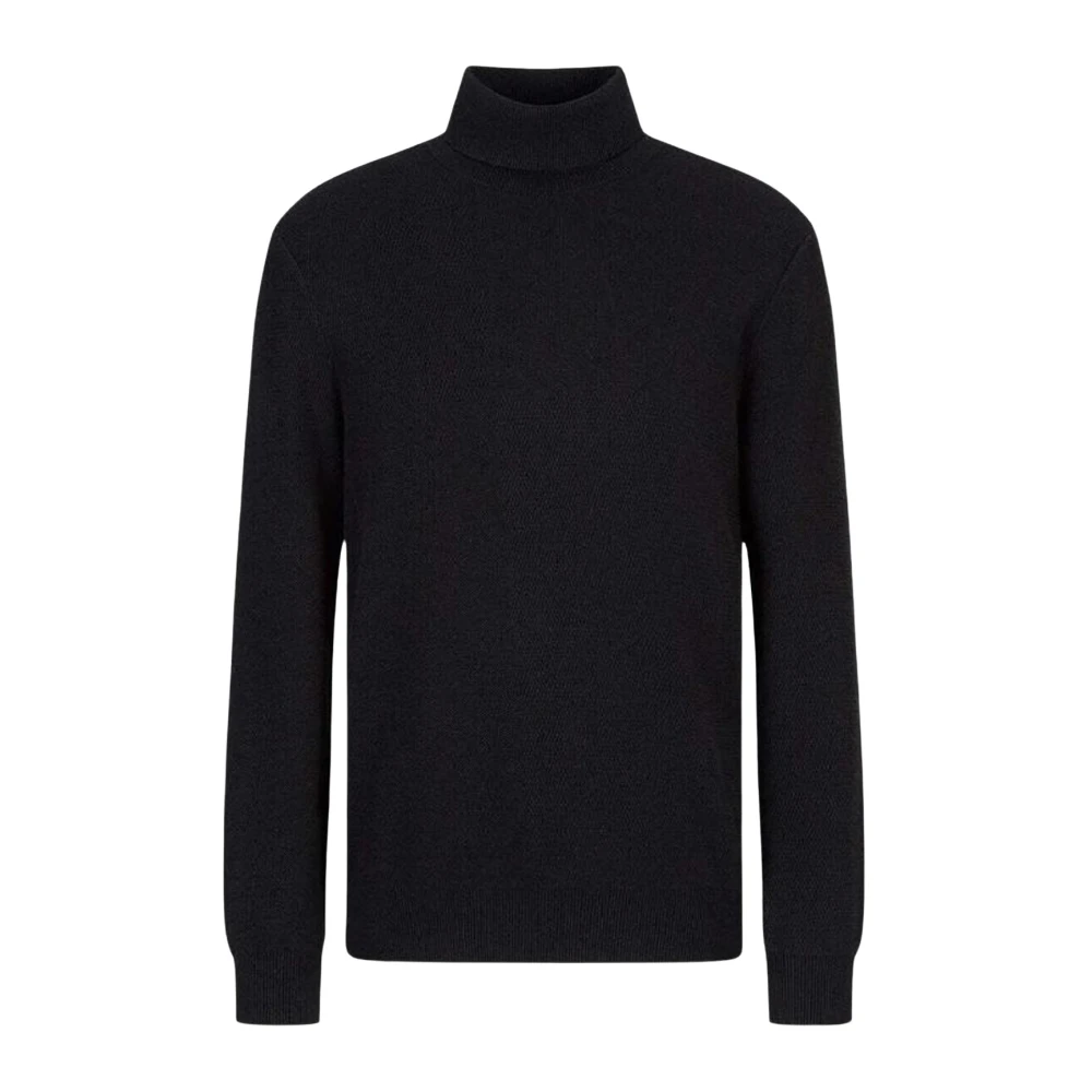 Armani Exchange Mannelijk Zwart Truien & Vesten Heren, Xs, Katoen, Turtleneck Trui