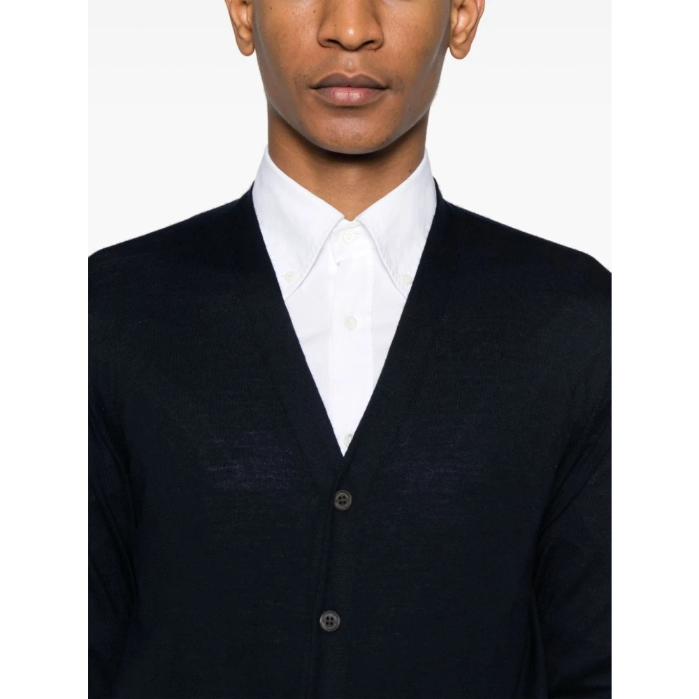 Corneliani Blauwe Sweater voor Mannen Aw24 Blue Heren