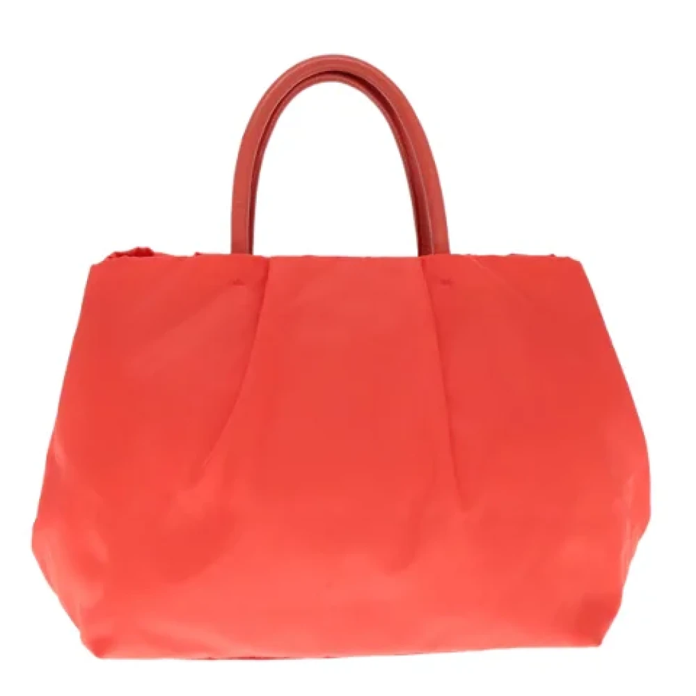 Prada Vintage Pre-owned Nylon handbags Red Dames