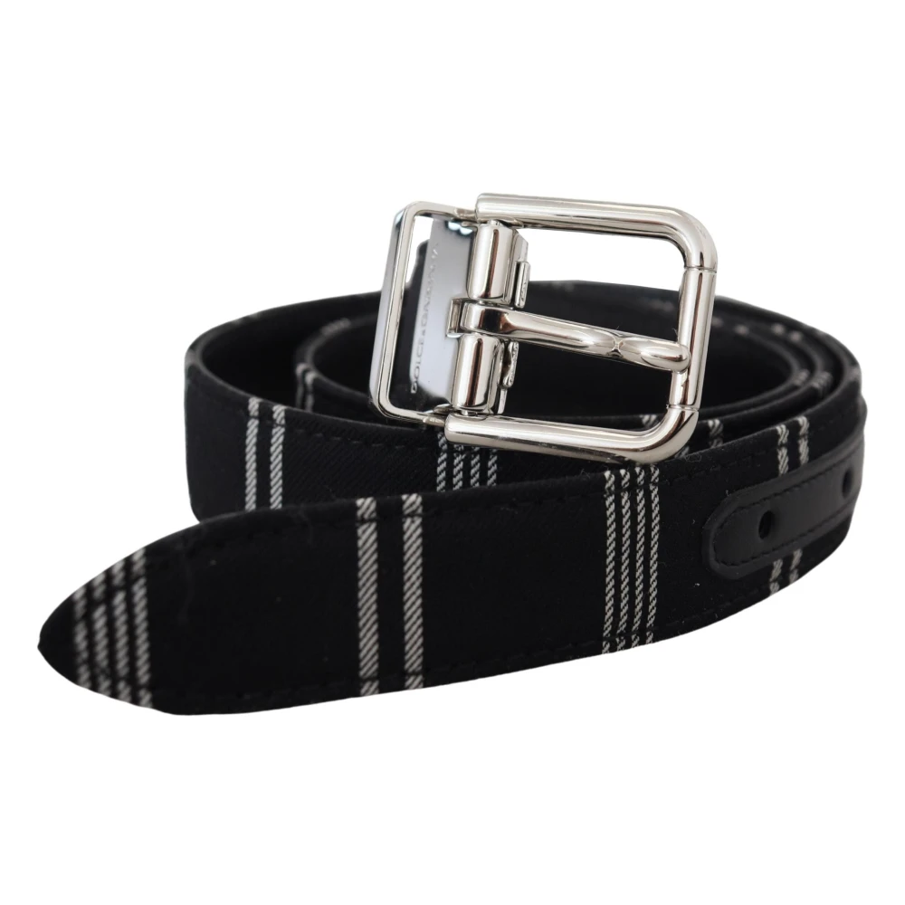 Dolce & Gabbana Vrouw Zwart Accessoires Dames, One Size, Katoen, Prachtige Riem