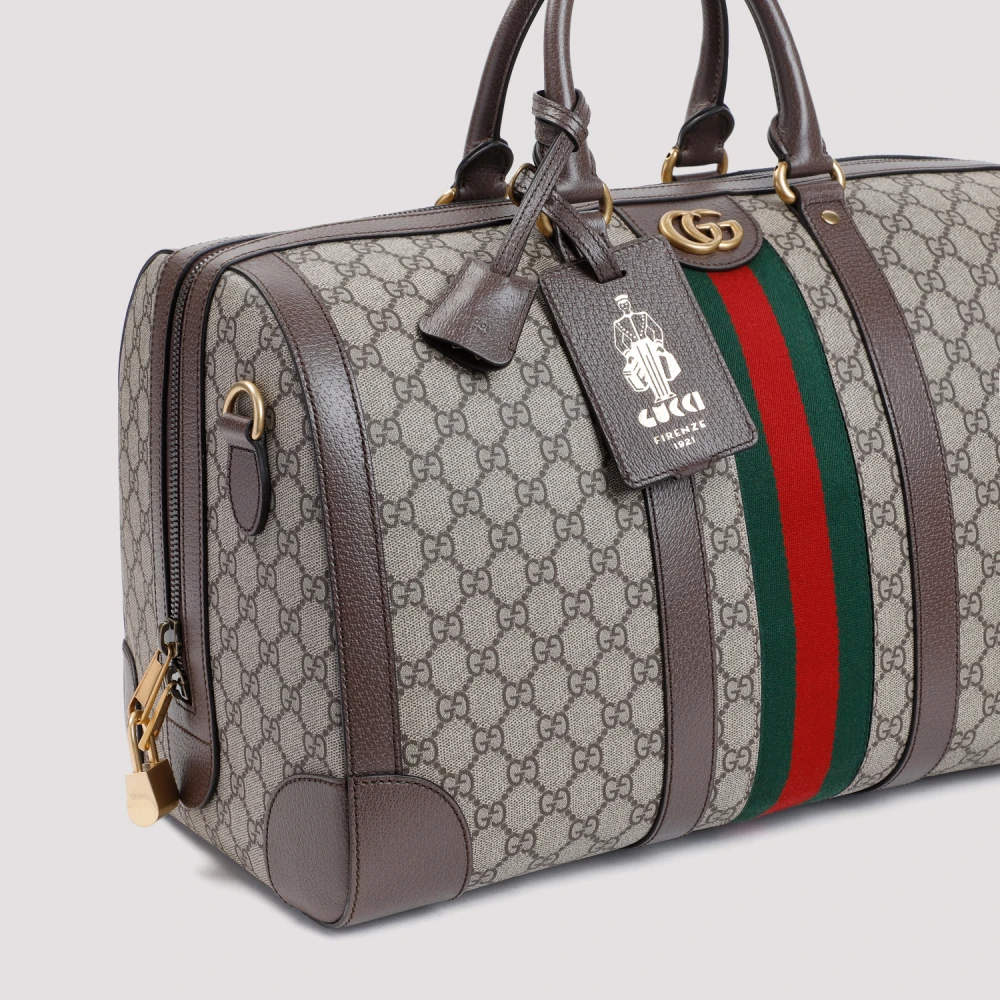 Gucci Savoy medium weekendtas Beige Heren