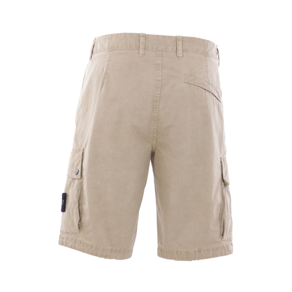 Stone Island Cargo Shorts in Beige met Meerdere Zakken Beige Heren