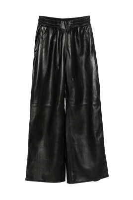 black-leather-side-zip-elasticated-waistband