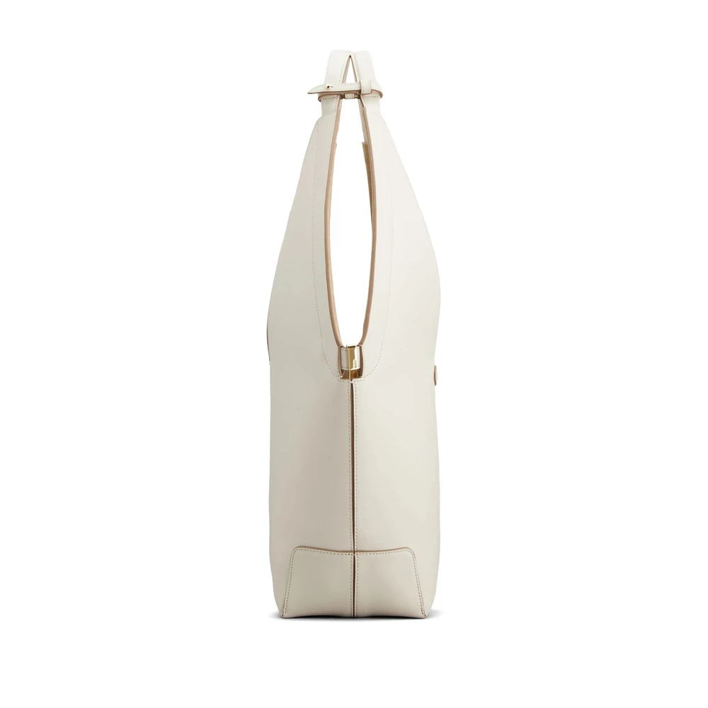 TOD'S Witte Open Top Handtas met Afneembare Pouch White Dames