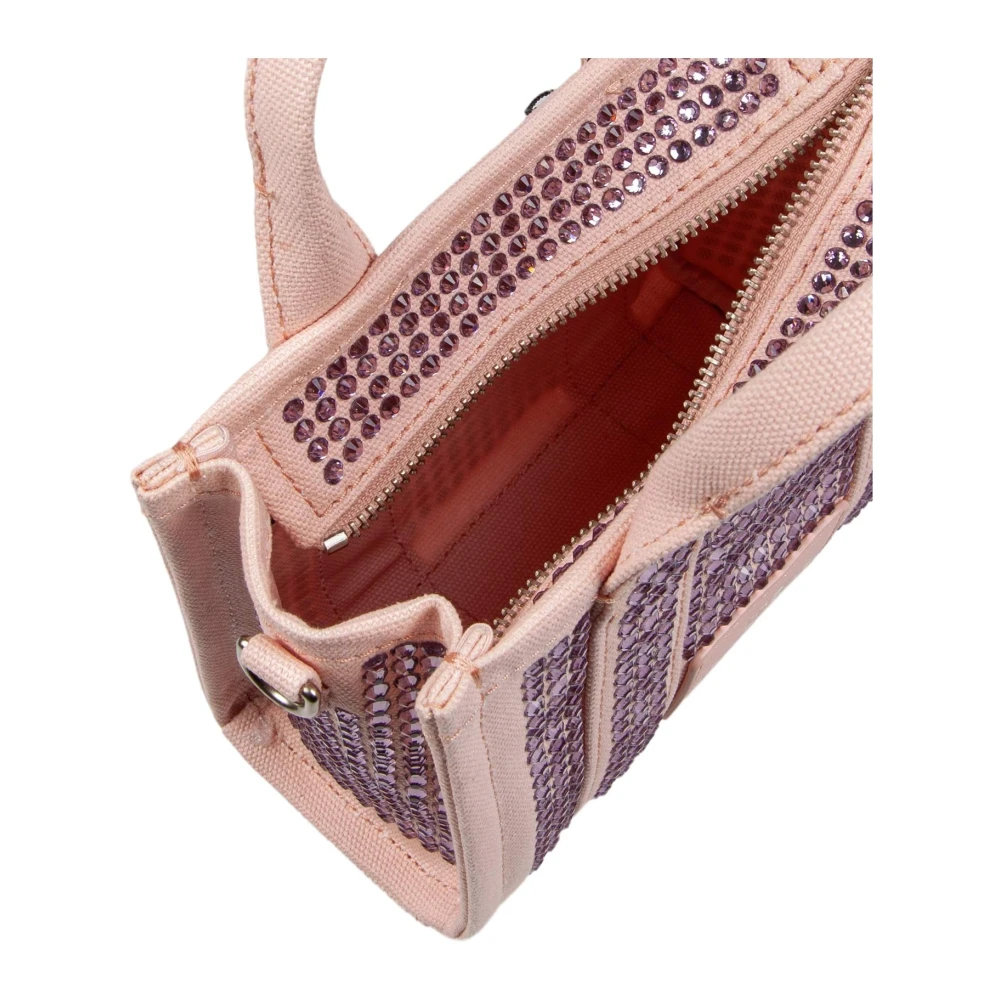 Marc Jacobs Mini Kristal Canvas Tote in Roze Pink Dames