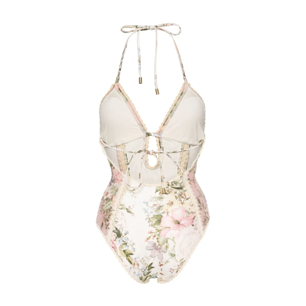 Zimmermann Bloemen Gehaakte Halternek Badpak Multicolor Dames