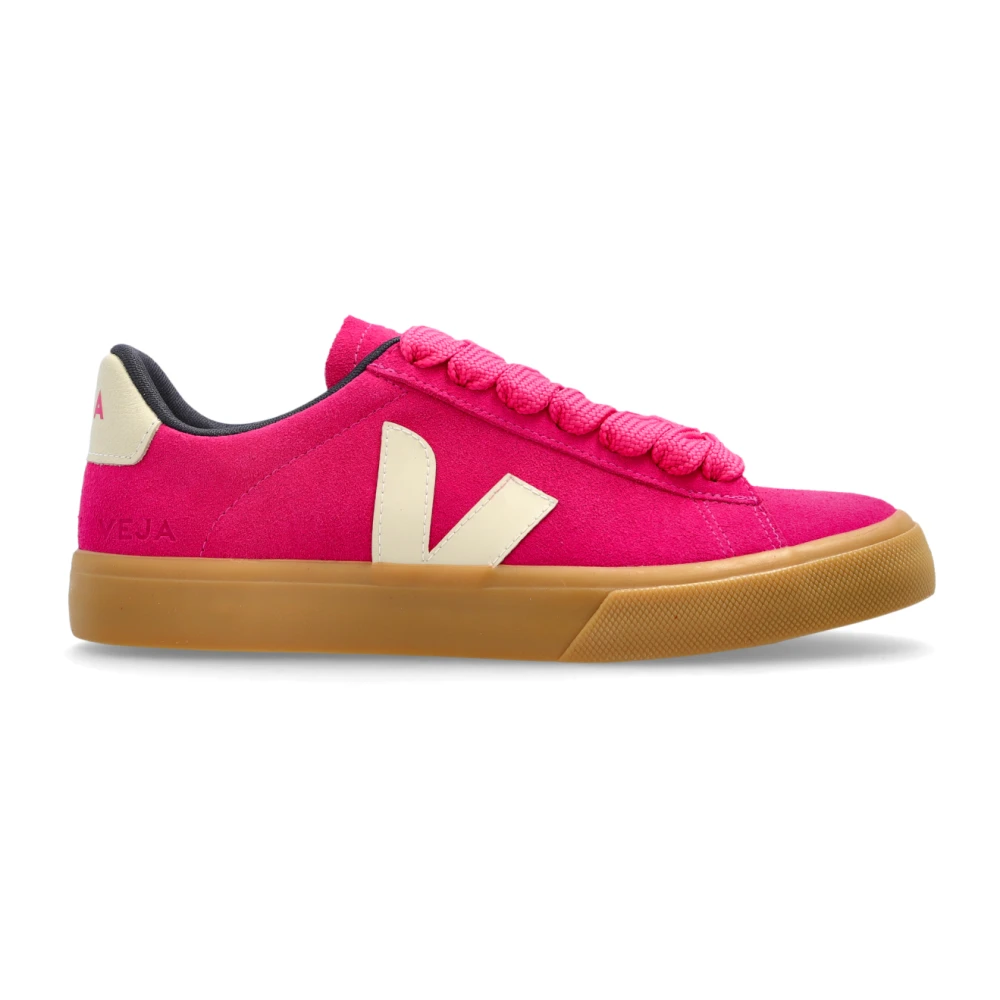 Veja Women's Pink Sneakers,, Sports Shoes Campo Bold Suede Size 3 Uk