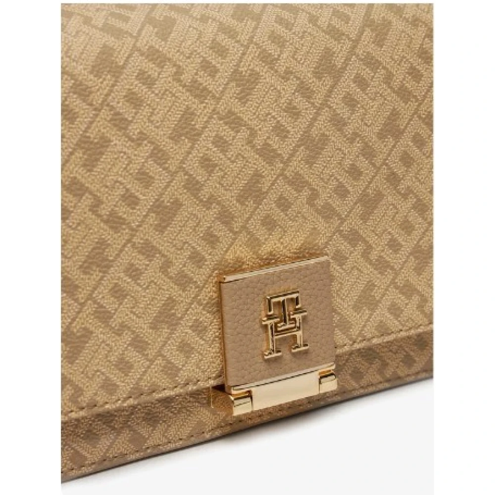 Tommy Hilfiger Dames Crossbody Tas met Monogram Beige Dames