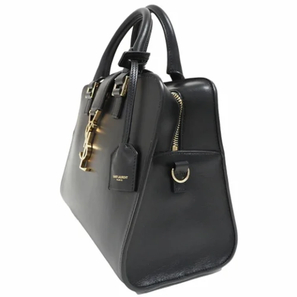 Yves Saint Laurent Vintage Pre-owned Leather handbags Black Dames