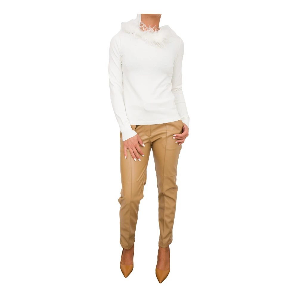 Twinset Witte Gebreide Top White Dames